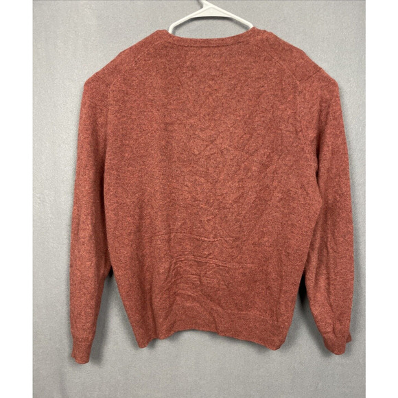 Jos A Bank Sweater Mens L 100% Cashmere Knit Soft Cozy Pullover Luxury - Picture 3 of 11